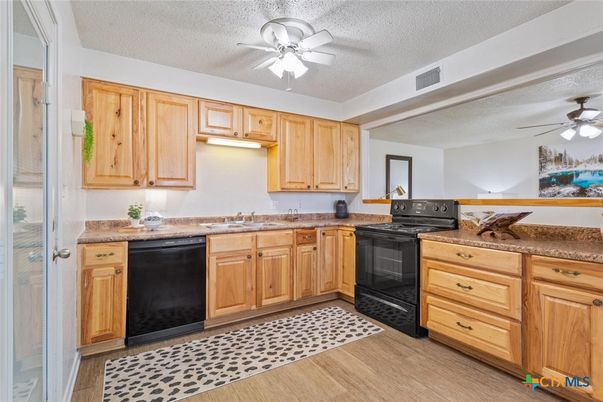 Interior, Kitchen, Wood Texture Flooring
