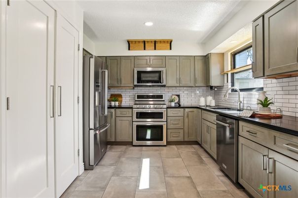 Interior, Kitchen, Recessed Lighting, Stainless Steel Appliances