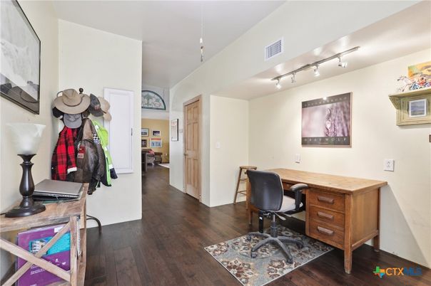 Home Office, Interior, Wood Texture Flooring