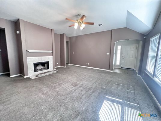 Empty room, Fireplace, Interior