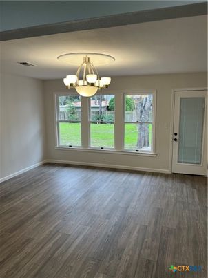 Chandelier, Empty room, Interior, Wood Texture Flooring