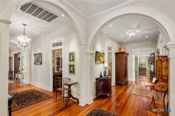 Chandelier, Interior, Recessed Lighting, Wood Texture Flooring