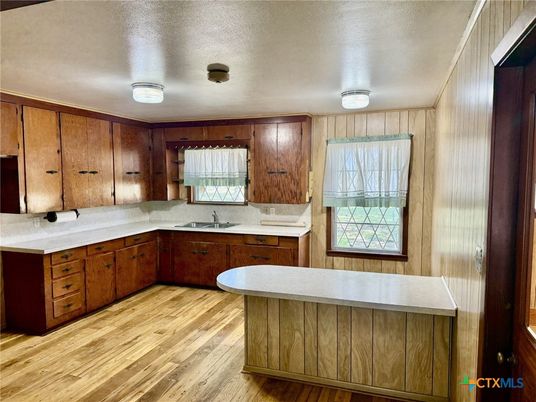 Interior, Kitchen, Wood Texture Flooring