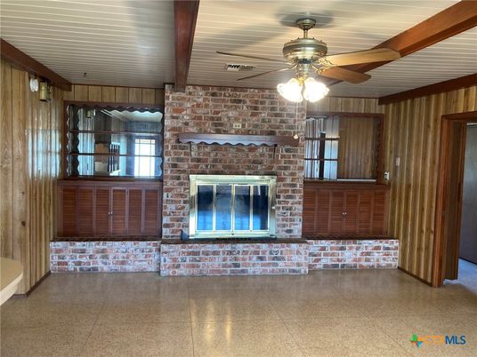 Fireplace, Interior, Stone Walls, Wooden Beams