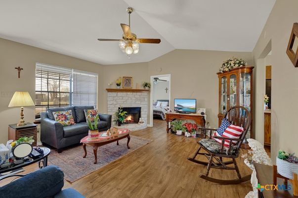 Fireplace, Interior, Living room, Wood Texture Flooring