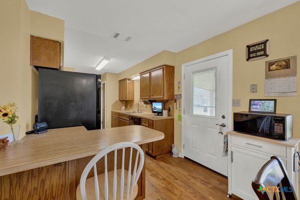 Interior, Kitchen, Wood Texture Flooring