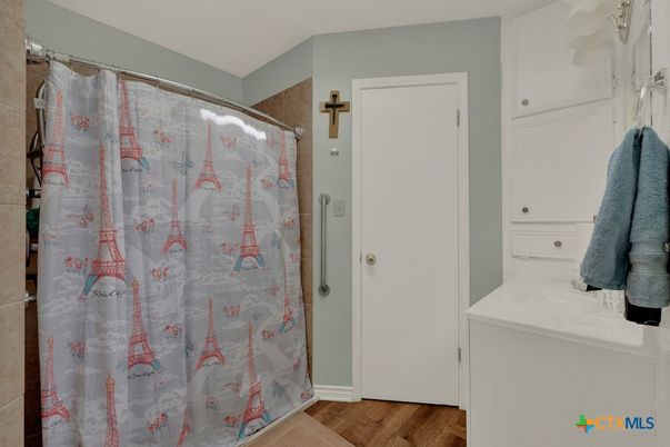 Bathroom, Interior, Wood Texture Flooring