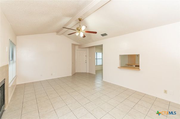 Empty room, Fireplace, Interior