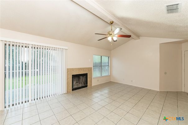 Empty room, Fireplace, Interior