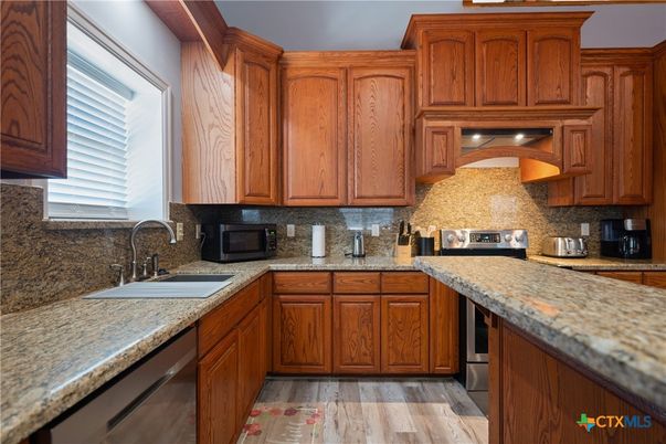 Interior, Kitchen, Wood Texture Flooring
