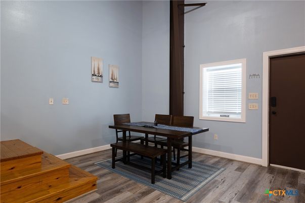 Dining room, Interior, Wood Texture Flooring