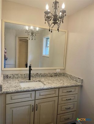 Bathroom, Chandelier, Interior