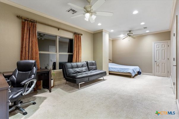 Bedroom, Home Office, Interior, Recessed Lighting