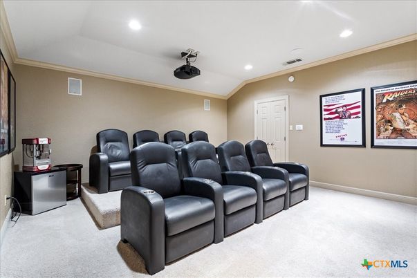 Home Theatre Room, Interior, Projection Screen, Recessed Lighting, Theatre Room