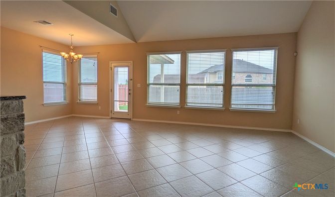 Chandelier, Empty room, Interior