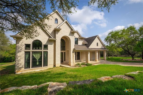 Backyard, Exterior, Facade, Brick Traditional