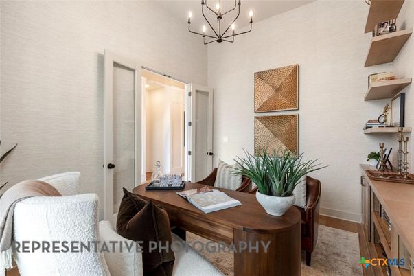 Chandelier, Home Office, Interior