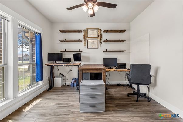 Home Office, Interior, Wood Texture Flooring