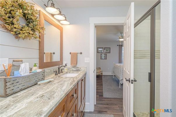 Bathroom, Interior, Wood Texture Flooring