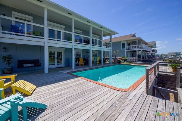 Exterior, Pool, Wood Texture Flooring