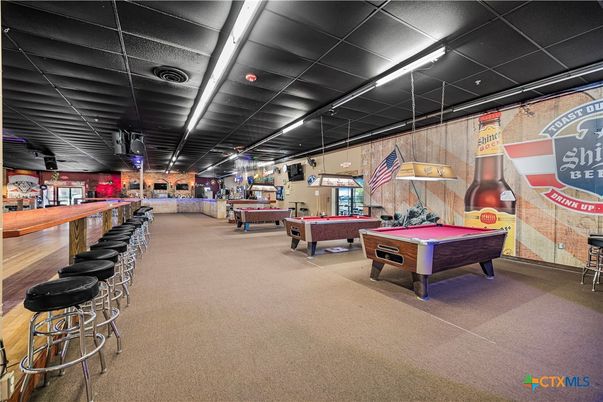 Billiard Table, Game Room, Interior, Pendant Lights
