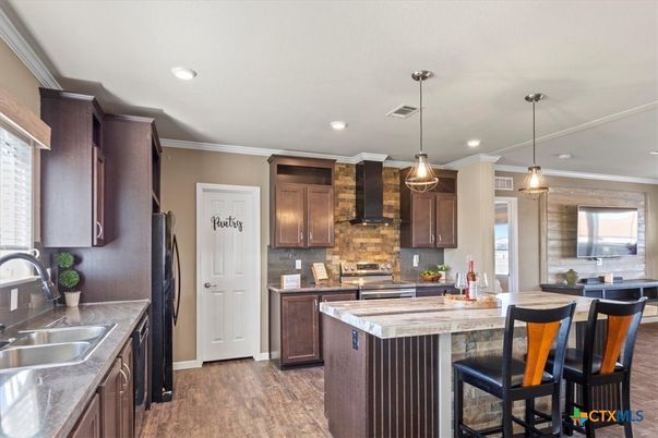Interior, Kitchen, Pendant Lights, Recessed Lighting, Stainless Steel Appliances