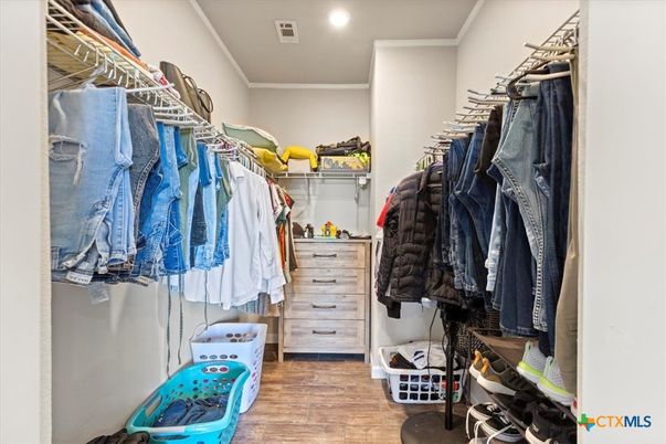 Interior, Recessed Lighting, Walk-in Closets, Wood Texture Flooring