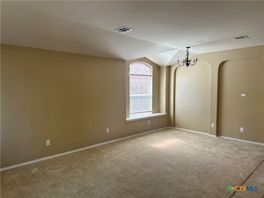 Chandelier, Empty room, Interior