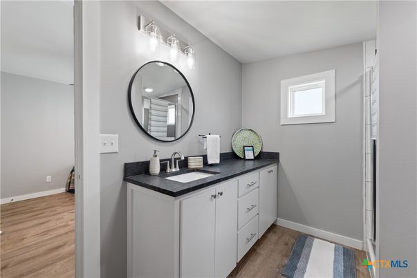 Bathroom, Interior, Wood Texture Flooring