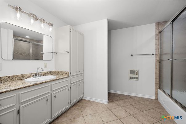 Bathroom, Dual Sink Vanities, Glass Shower, Interior