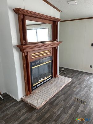 Fireplace, Interior, Wood Texture Flooring