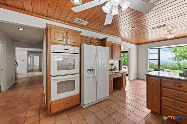 Interior, Kitchen, Recessed Lighting, Wooden Ceilings