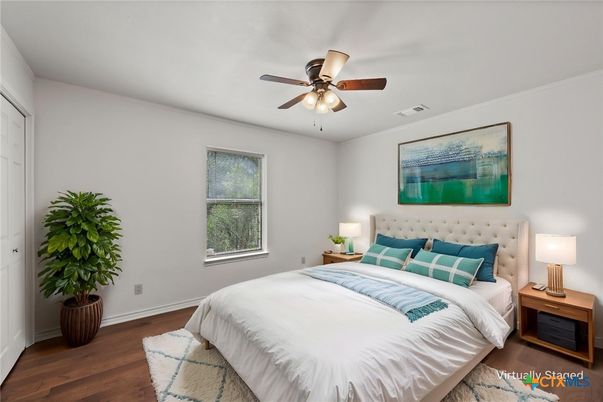 Bedroom, Interior, Wood Texture Flooring