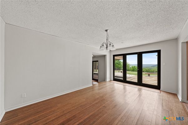 Chandelier, Empty room, Interior, Wood Texture Flooring
