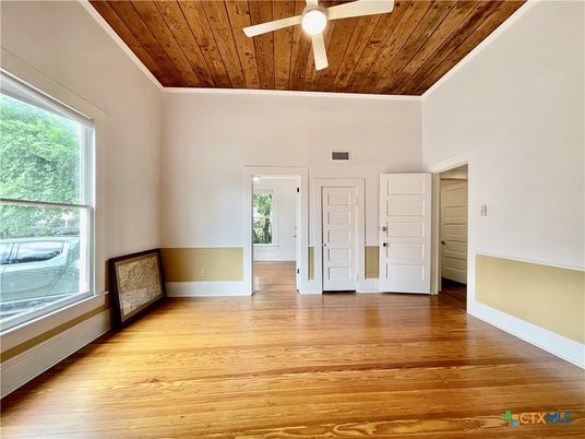 Empty room, Interior, Wooden Ceilings, Wood Texture Flooring
