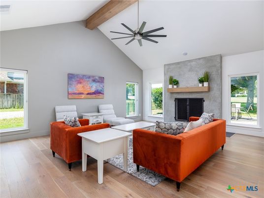 Fireplace, Interior, Living room, Wooden Beams, Wood Texture Flooring