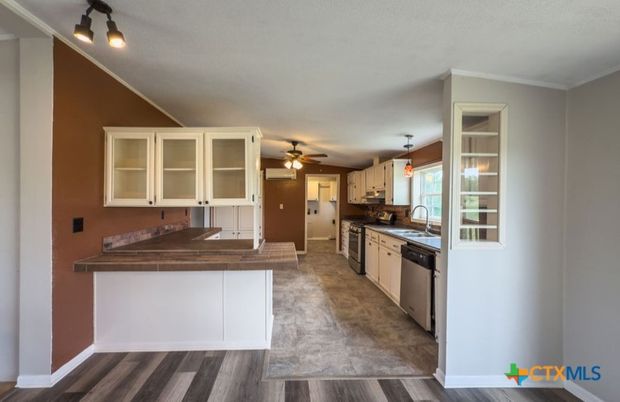 Interior, Kitchen, Wood Texture Flooring