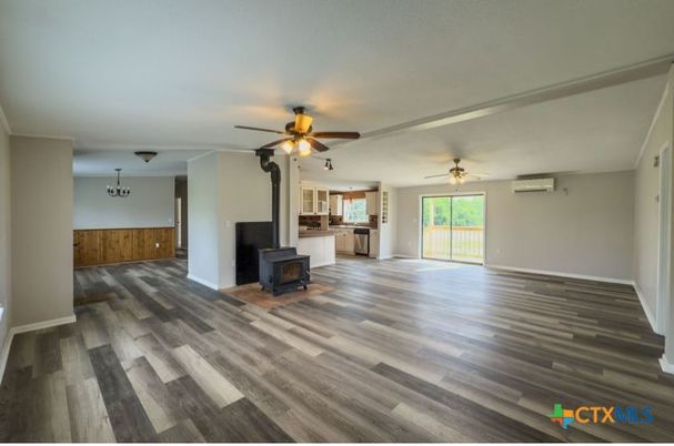 Empty room, Fireplace, Interior, Wood Texture Flooring