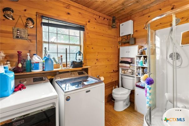 Interior, Washer, Wooden Ceilings, Wood Texture Flooring, Wooden Walls
