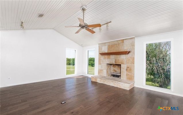 Empty room, Fireplace, Interior, Wood Texture Flooring