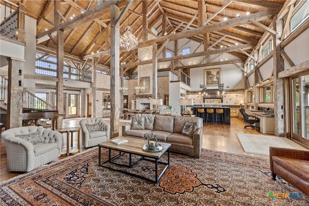 Chandelier, Interior, Living room, Pendant Lights, Piano, Wooden Beams, Wooden Ceilings, Wood Texture Flooring
