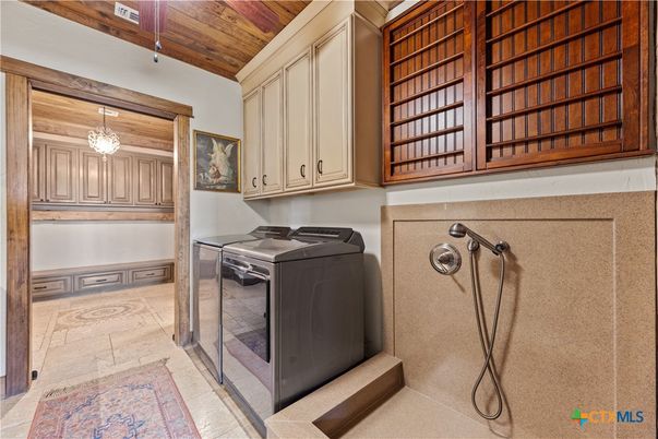 Interior, Washer, Wooden Ceilings