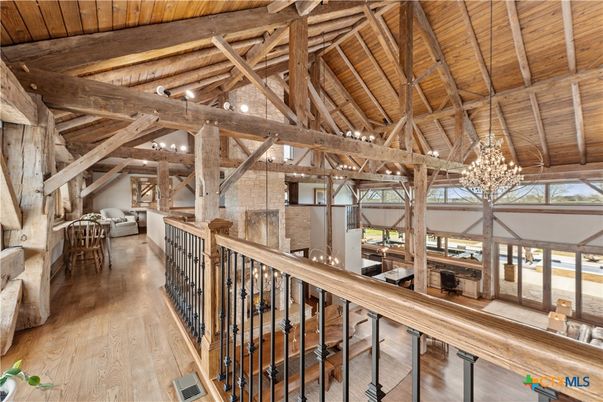 Chandelier, Interior, Pendant Lights, Stone Walls, Wooden Beams, Wooden Ceilings, Wood Texture Flooring