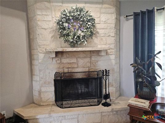 Fireplace, Interior, Stone Walls