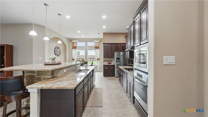 Interior, Kitchen, Pendant Lights, Recessed Lighting, Stainless Steel Appliances