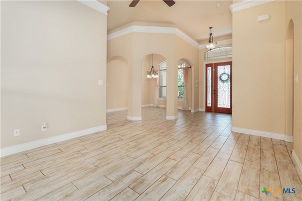 Interior, Pendant Lights, Wood Texture Flooring