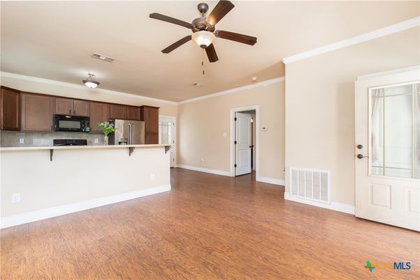 Empty room, Interior, Kitchen, Wood Texture Flooring