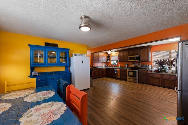 Interior, Kitchen, Wood Texture Flooring