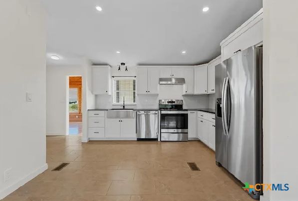 Interior, Kitchen, Recessed Lighting, Stainless Steel Appliances