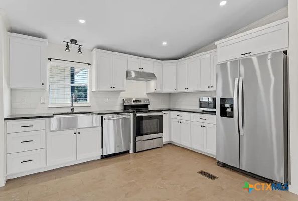 Interior, Kitchen, Recessed Lighting, Stainless Steel Appliances